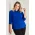  CS951LT - Womens Easy Stretch 3/4 Sleeve Shirt - Electric Blue