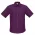  SH3603 - Mens Plain Oasis Short Sleeve Shirt - Grape