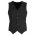  90111 - Mens Peaked Vest with Knitted Back - Black