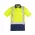  ZH233 - Mens Hi Vis Spliced Polo - Short Sleeve Shoulder Taped - Yellow/Navy