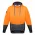  ZT477 - Unisex Hi Vis Textured Jacquard Hoodie - Orange/Charcoal
