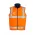  ZV358 - Mens Hi Vis Lightweight Fleece Lined Vest - Orange