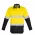  ZW123 - Mens Hi Vis Spliced Industrial Shirt - Hoop Taped - Yellow/Black