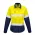  ZW720 - Womens Rugged Cooling Taped Hi Vis Spliced Shirt - Yellow/Navy