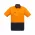  ZW815 - Mens Rugged Cooling Hi Vis Spliced Short Sleeve Shirt - Orange/Navy
