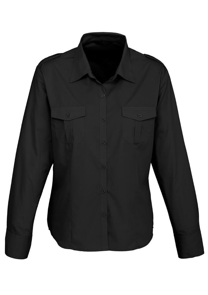 Buy Ladies Long Sleeve Epaulette Shirts Online | Clothing Direct AU
