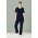  CST942LS - Womens Tailored Fit Round Neck Scrub Top - Midnight Navy
