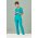 CST942LS - Womens Tailored Fit Round Neck Scrub Top - Teal