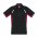  P700MS - Mens Renegade Polo - Black/Red/Silver