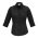  S820LT - Ladies Harper 3/4 Sleeve Shirt - Black / Silver