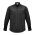  S820ML - Mens Harper Long Sleeve Shirt - Black/Silver