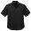  SH3603 - Mens Plain Oasis Short Sleeve Shirt - Black