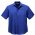  SH3603 - Mens Plain Oasis Short Sleeve Shirt - Electric Blue