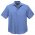  SH3603 - Mens Plain Oasis Short Sleeve Shirt - Mid Blue
