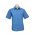  SH817 - Mens Micro Check Short Sleeve Shirt - Mid Blue