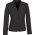  64013 - Ladies Short Jacket with Reverse Lapel - Charcoal