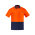  ZH435 - Mens Hi Vis Cotton Short Sleeve Polo - Orange/Navy
