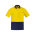  ZH435 - Mens Hi Vis Cotton Short Sleeve Polo - Yellow/Navy