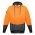  ZT477 - Unisex Hi Vis Textured Jacquard Hoodie - Orange/Charcoal