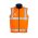  ZV358 - Mens Hi Vis Lightweight Fleece Lined Vest - Orange