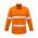  ZW134 - Mens FR Closed Front Hooped Taped Shirt - Orange