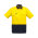  ZW815 - Mens Rugged Cooling Hi Vis Spliced Short Sleeve Shirt - Yellow/Navy